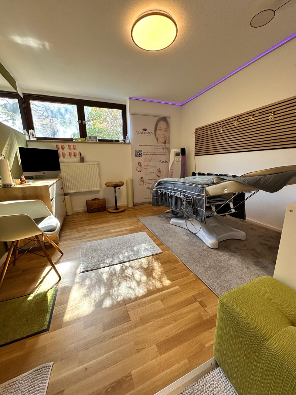 Behandlungsraum der Praxis Physio Plus in Coburg